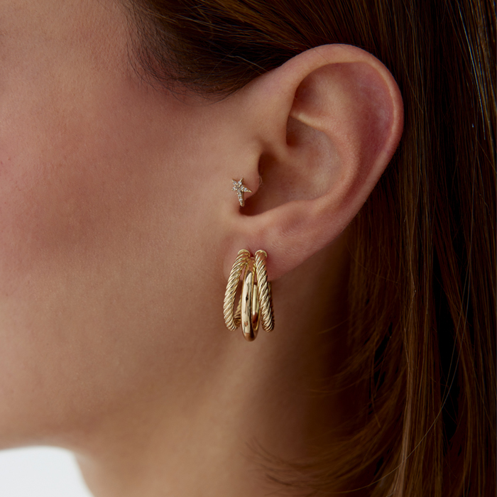 Tri Glow Küpe - Mazal