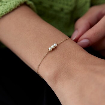 Tria İnci Bileklik - Garo