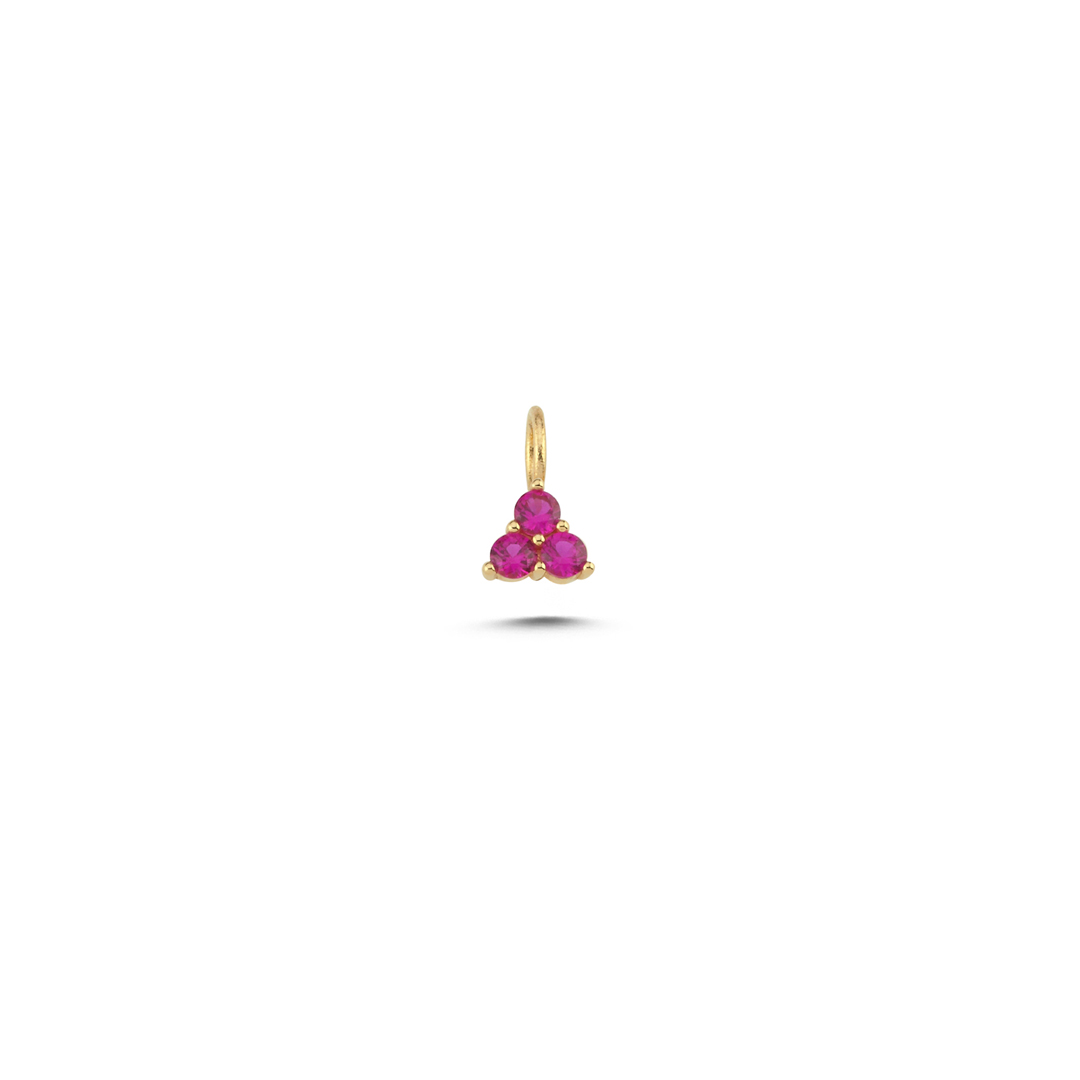 Tria Pembe Taşlı Charm - 1