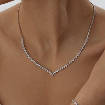 Triangle Taşlı Set - Sardes