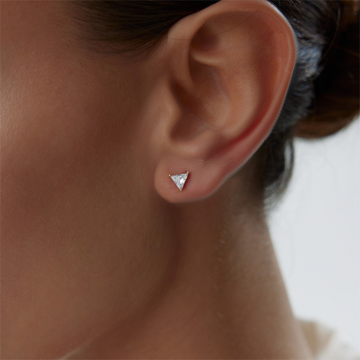 Triangle Vidalı Küpe - Rayna