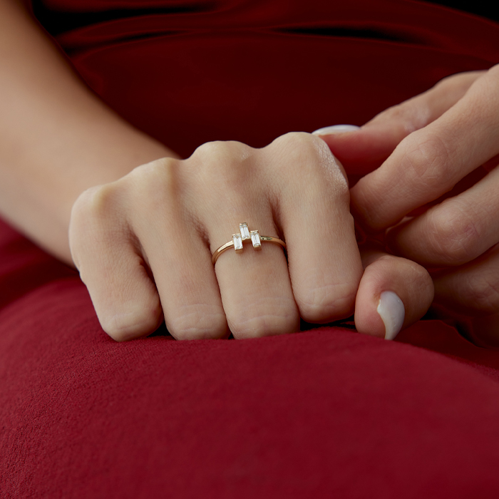 Trina Taşlı Yüzük - Rayna (1)