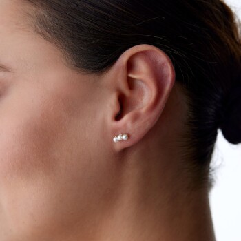 Trio Pearl Küpe - MİST (1)