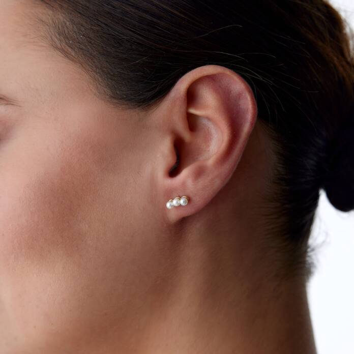 Trio Pearl Küpe - 2