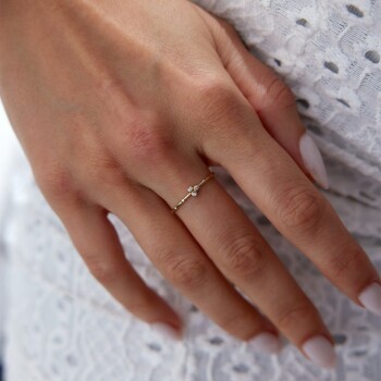 Trio Taşlı Yüzük - Rayna (1)