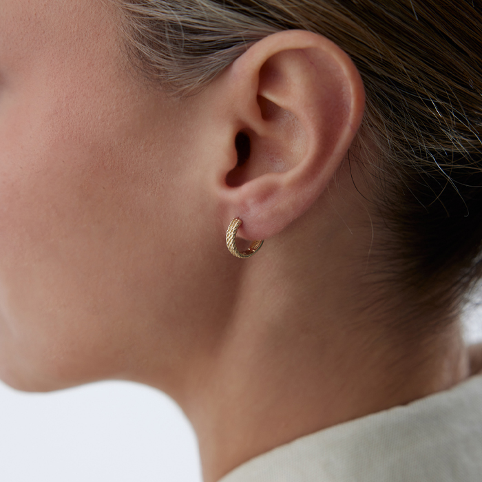 Triple Burgu Küpe - Rayna (1)