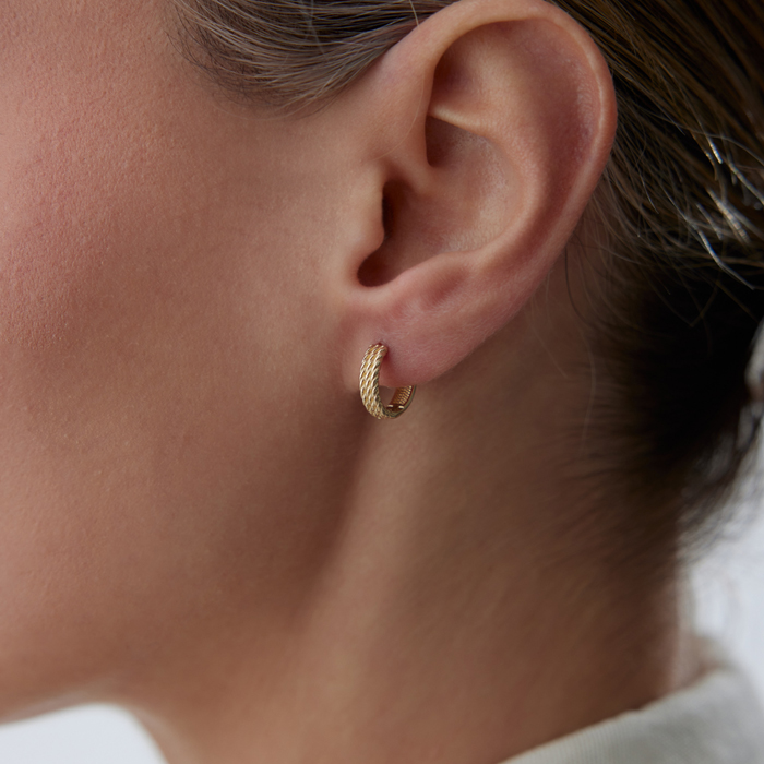 Triple Burgu Küpe - Rayna