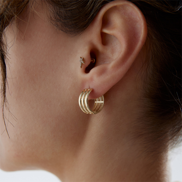 Triple Halka Küpe - Tuana (1)