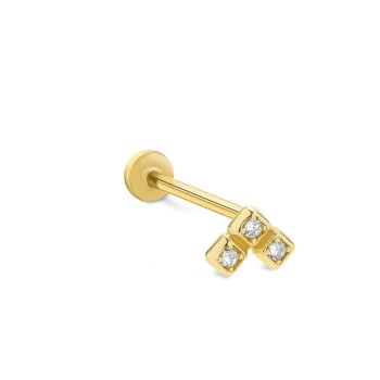 Triple Kare Tragus Piercing - Alen