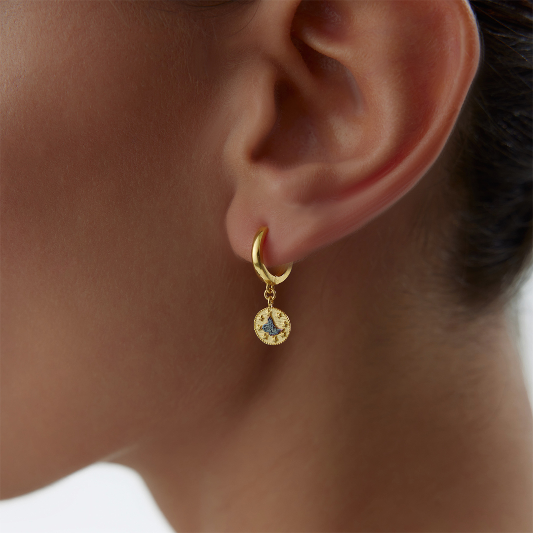 Tuğra Halka Sallantılı Küpe - 2