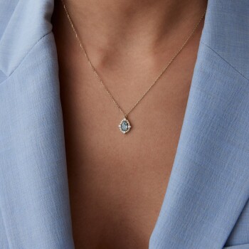 Turkuaz Damla Kolye - MİST