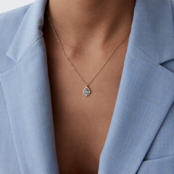 Turkuaz Damla Kolye - 2