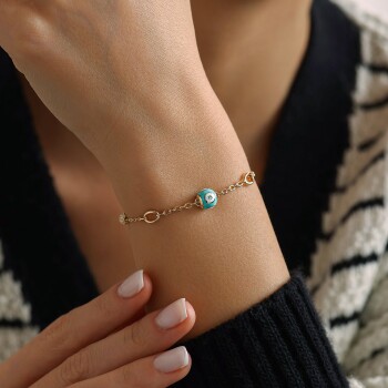 Turkuaz Nazar Bileklik - Mazi