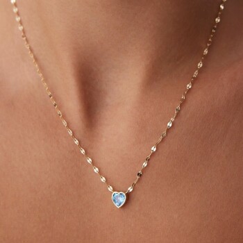 Turkuaz Taşlı Boomerang Kolye - 2