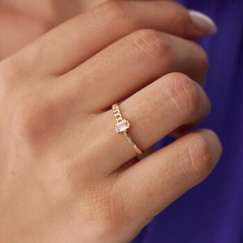 Turuncu Caroline Yüzük - 2