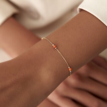 Turuncu Opal Taşlı Bileklik - Alen (1)