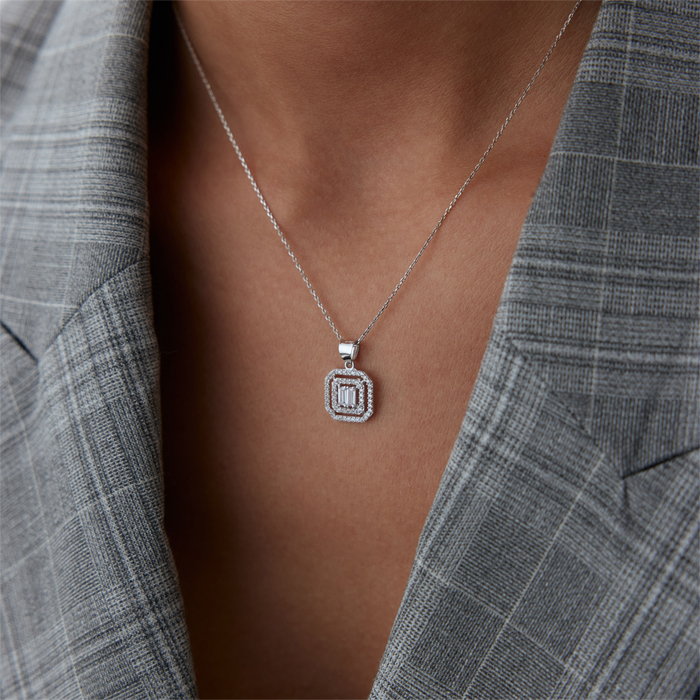 Twin Baget Sekizgen Kolye - Koçak