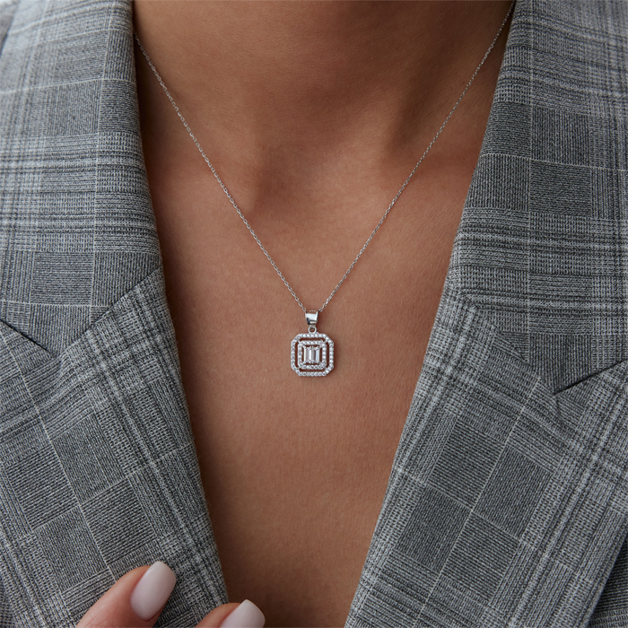 Twin Baget Sekizgen Kolye - Koçak (1)