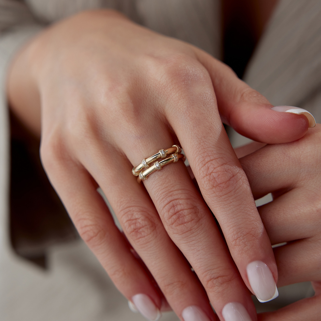 Twin Line Yüzük - 2