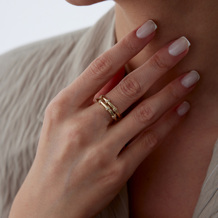 Twin Line Yüzük - Rayna