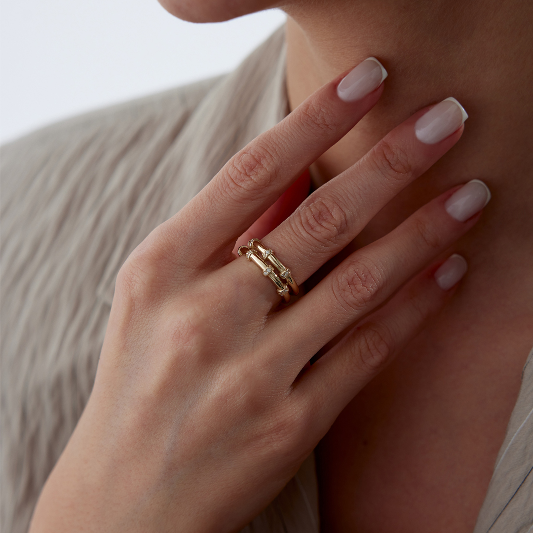 Twin Line Yüzük - 1