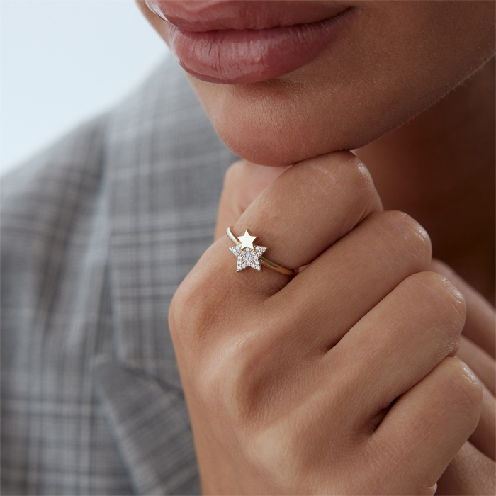 Twin Star Yüzük - Rayna