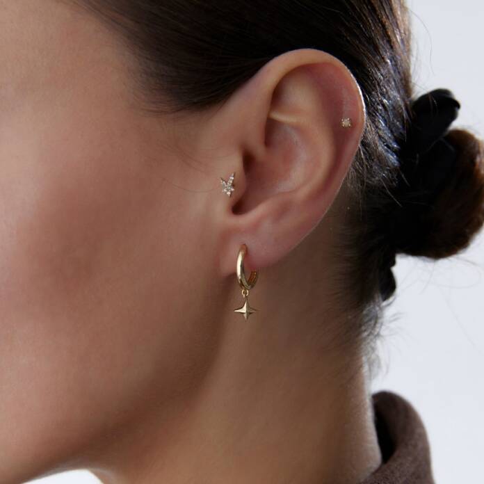 Twinkle Halka Sallantılı Küpe - 1