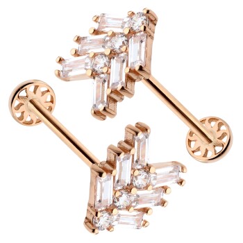 Üç Baget Yol Model Tragus Piercing - 3