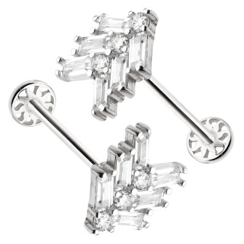 Üç Baget Yol Model Tragus Piercing - 4