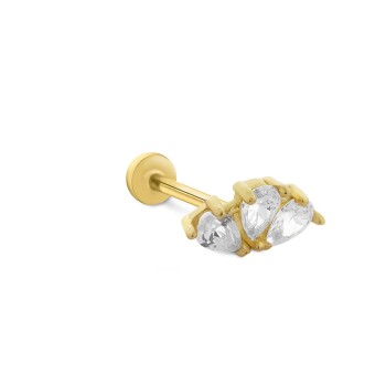 Üç Damla Taş Tragus Piercing - Alen (1)