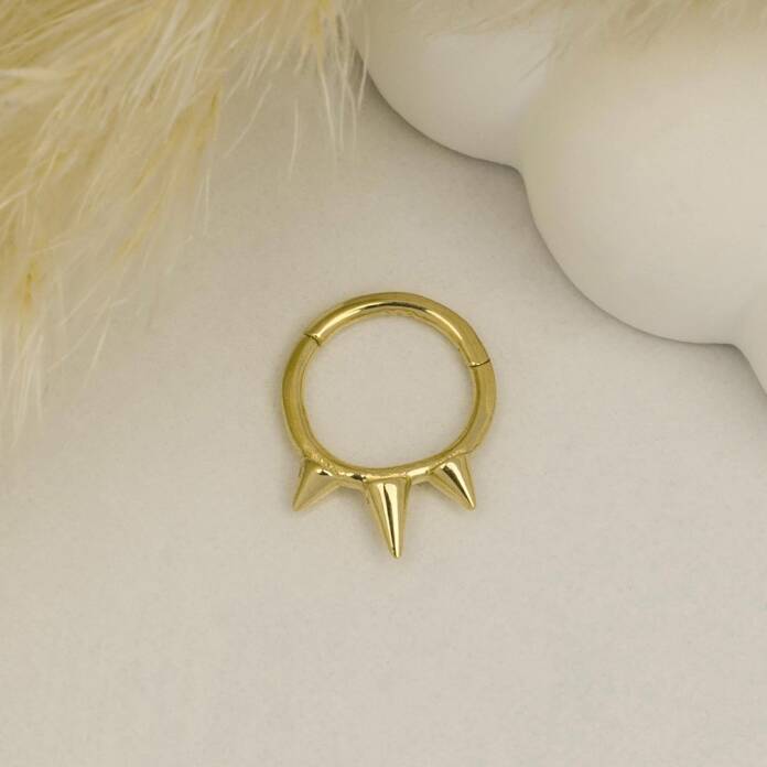 Üç Diken Motifli Helix Piercing - 3