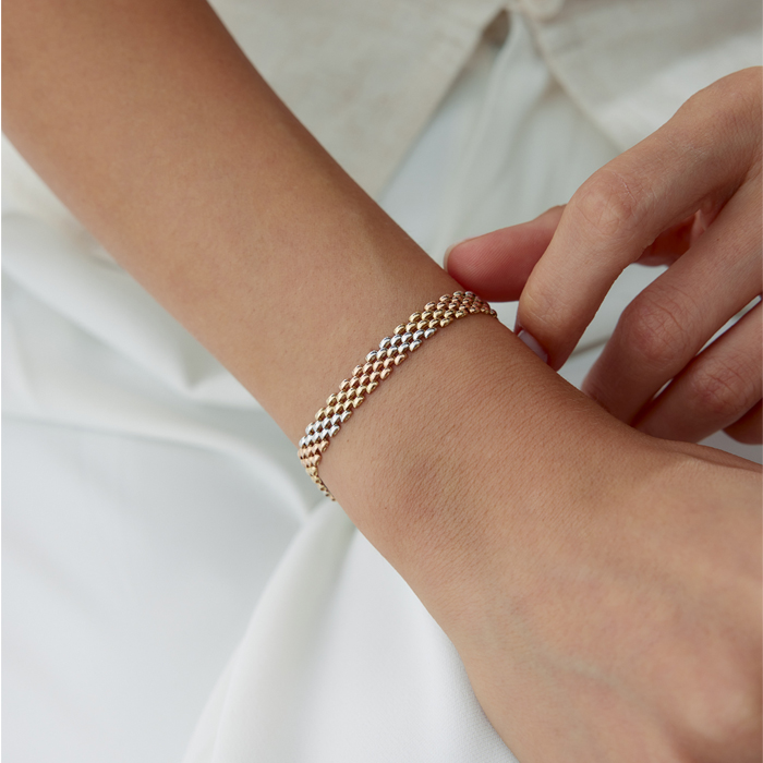 Üç Renk Kordon Bileklik - Arpaş (1)