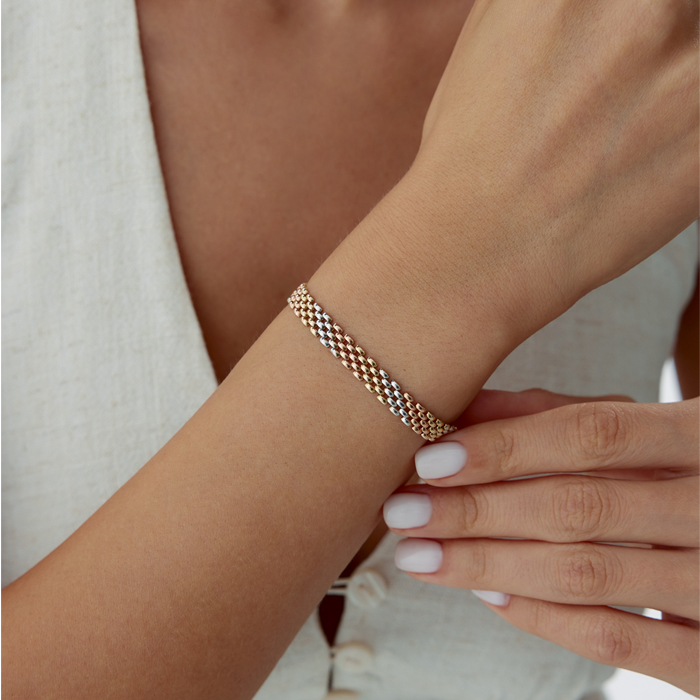 Üç Renk Kordon Bileklik - Arpaş