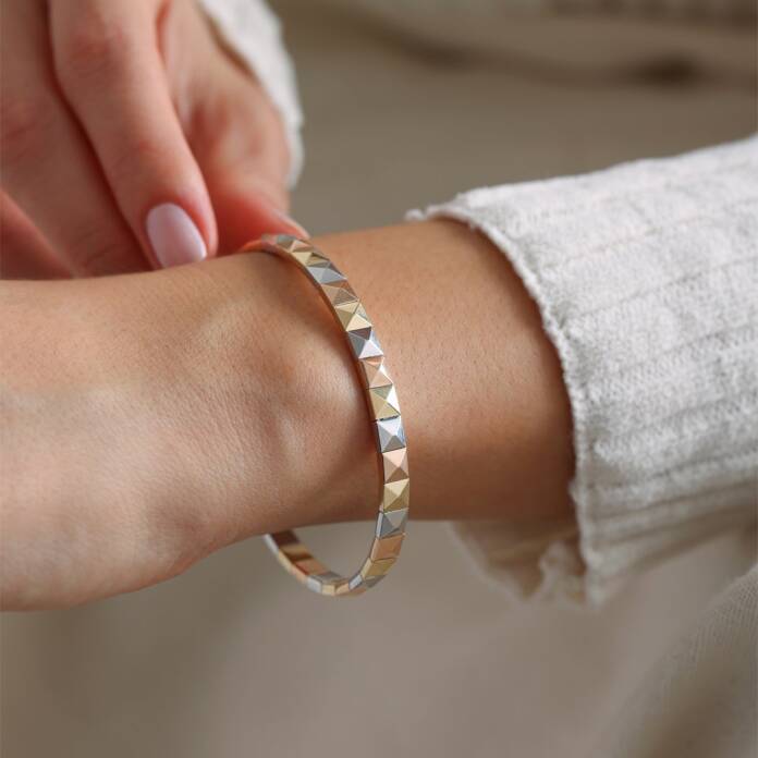 Üç Renkli Piramit Kelepçe - 1