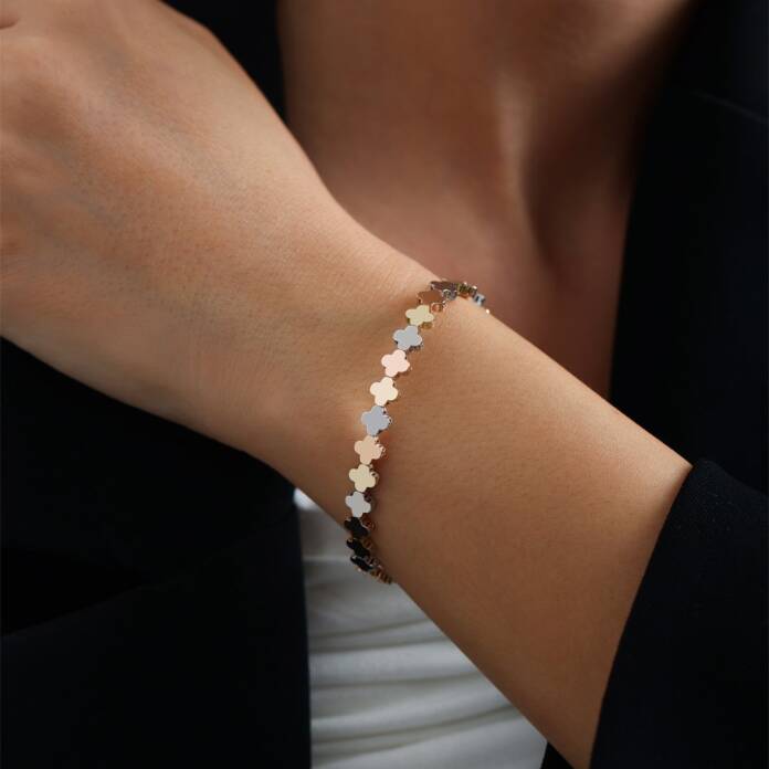 Üç Renkli Yonca Kelepçe - 1