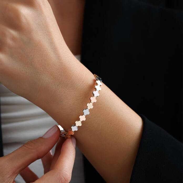 Üç Renkli Yonca Kelepçe - 2