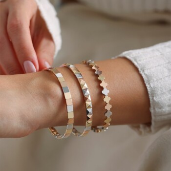 Üç Renkli Yonca Kelepçe - 4