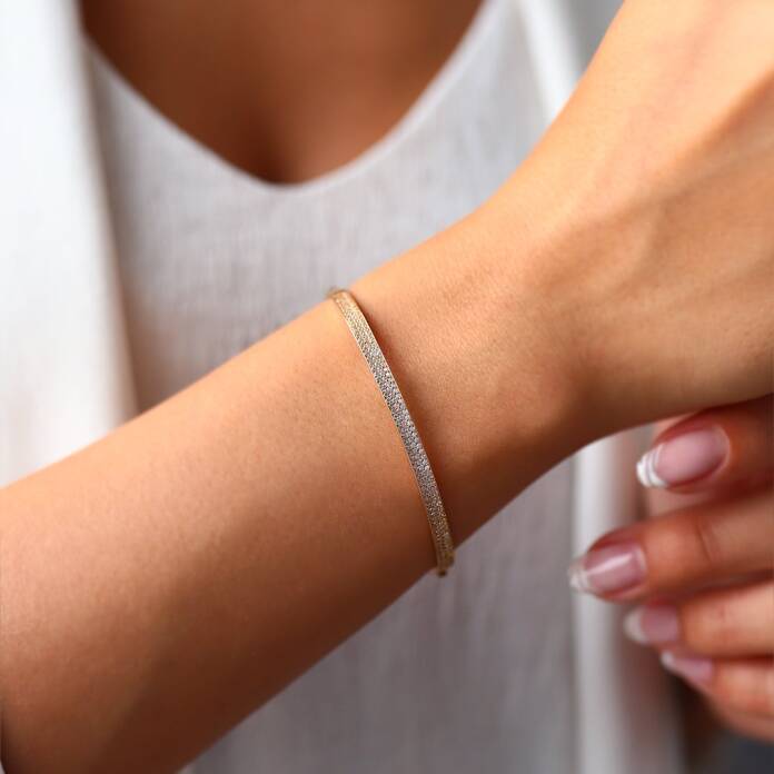 Üç Sıra Taşlı Kelepçe - 1