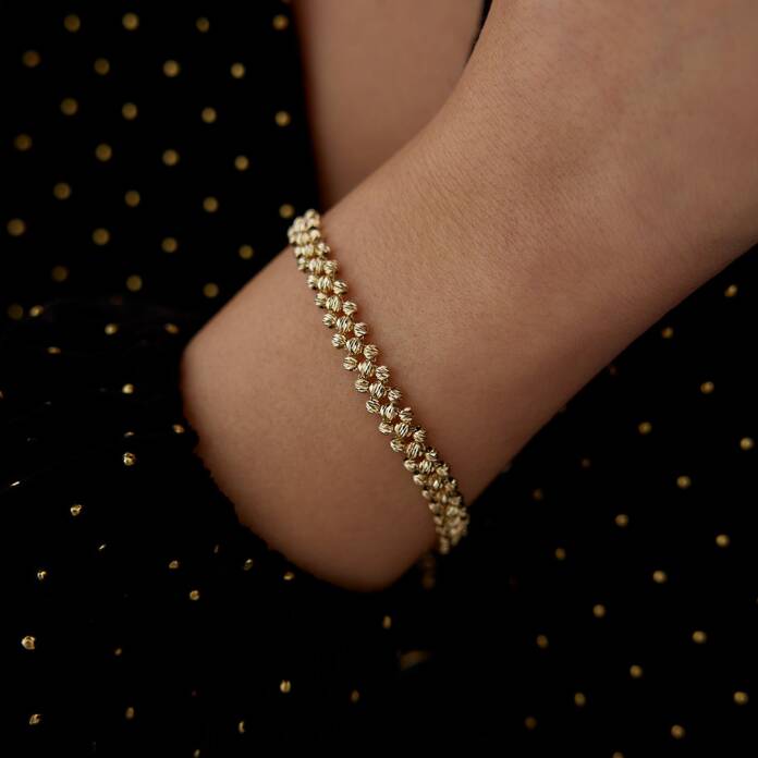 Üç Sıra Top Dorica Bileklik - 2