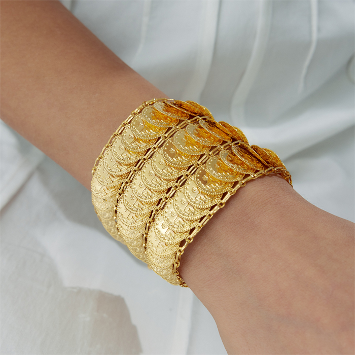 Üç Sıra Tuğra Baskılı Kelepçe - 2