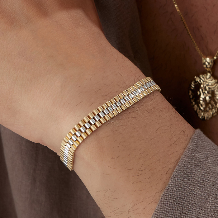 Üç Sıralı Sık Kordon Bileklik - 3