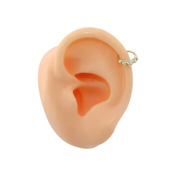 Üç Taş Motifli Helix Piercing - Dianora (1)