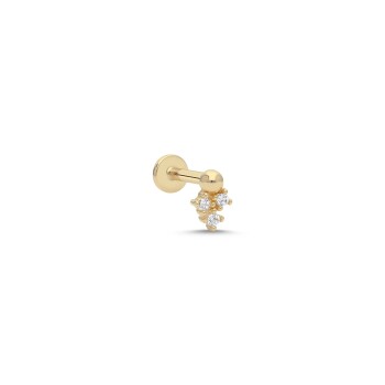 Üç Taşlı Tragus Piercing - Alen