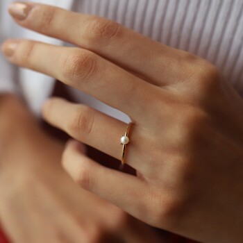 Üç Tırnak İnci Yüzük - Rayna (1)