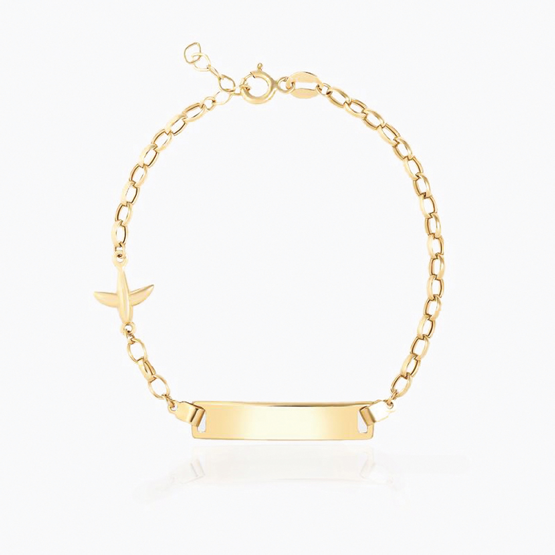 Uçak Figürlü Bebek Künyesi - 1