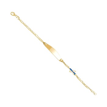 Uçaklı Figaro Zincir Çocuk Künyesi - Melike