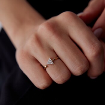 Üçgen Sarmal Yüzük - 4