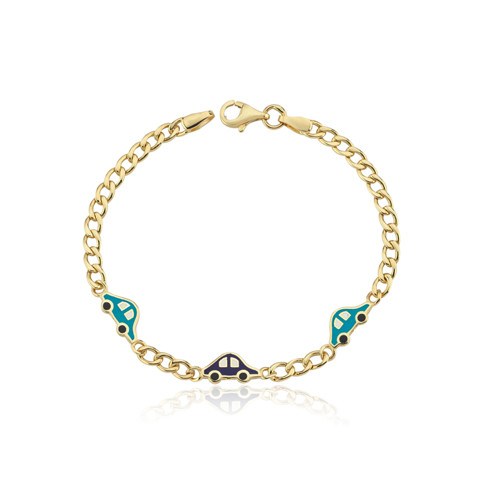 Üçlü Araba Çocuk Bilekliği - Melike