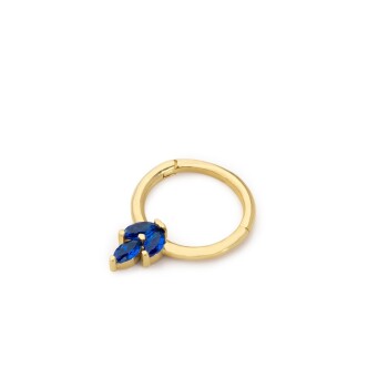 Üçlü Lacivert Markiz Helix Piercing - Alen