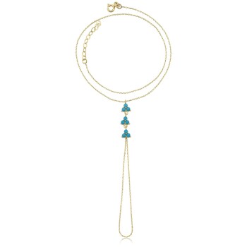 Üçlü Mavi Taşlı Şahmeran - 2